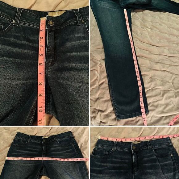 Chicos So Slimming Skinny Jeans Ankle Side Zip 4 (Chicos Size 0) - Picture 11 of 11